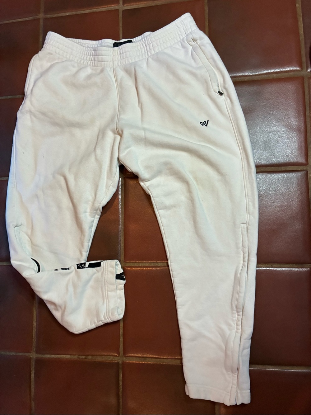 Nike Air Jordan Joggers Sweatpants Mens XL White “Why Not?” Embroidery